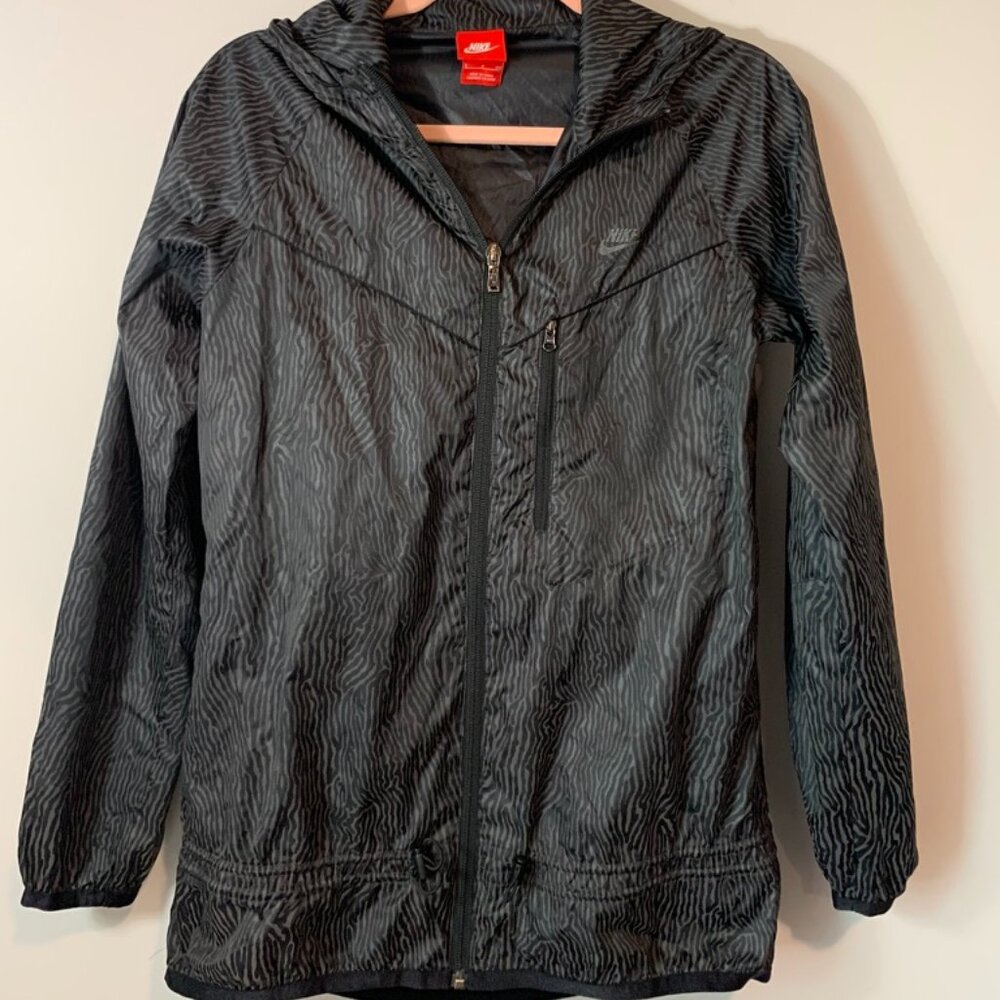 NIKE AIR Windbreaker Jacket Vintage Running Hoodie Cement Print Jordan | Unisex